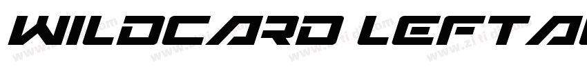 Wildcard Leftalic字体转换